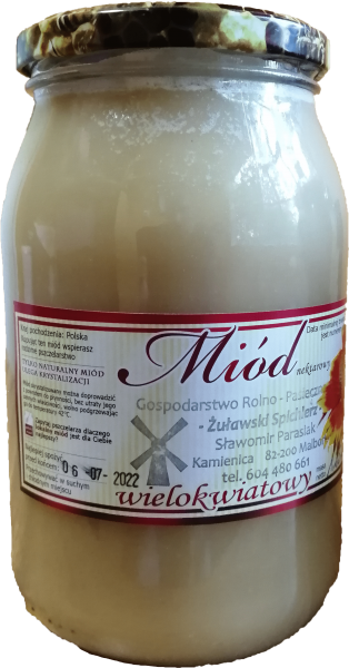 Polski eBazarek - Czysty miód nektarowy wielokwiatowy 1.25 kg - 1