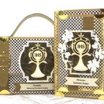 Polski eBazarek - Pamiątka Pierwszej Komunii Świętej. Kartka 3D w aktówce dla chłopca. - 1