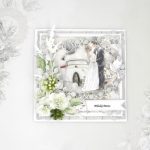 Polski eBazarek - Ręcznie wykonana Pamiątka Ślubu. Młoda Para. Kartka 3D. - 2