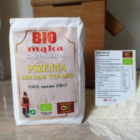 Polski eBazarek - BIO mąka Kazimierza PSZENNA GRAHAM TYP-1850 - 1