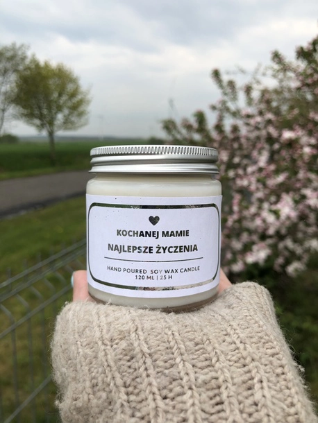 Polski eBazarek - Personalizowana świeca sojowa dla Mamy - 1