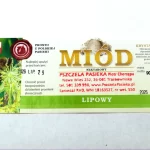 Polski eBazarek - Miód Lipowy 1,2 kg/900 ml - 1