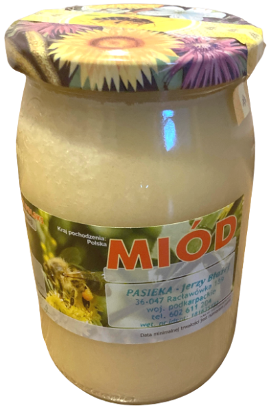 Polski eBazarek - Miód Jasny Mniszkowy 0,9kg 0,72l Naturalny 2021 - 1