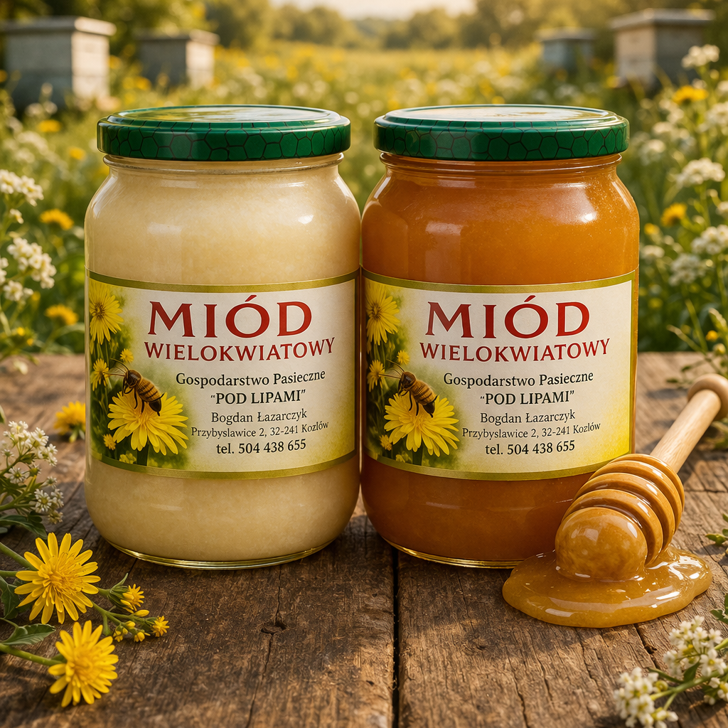 Polski eBazarek - Naturalny Miód Rzepakowy 2025 – Z własnej pasieki (RHD, Nadzór Weterynaryjny) - 1