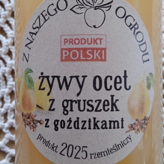 Polski eBazarek - Ocet z gruszek z goździkami, 330 ml – żywy - 1