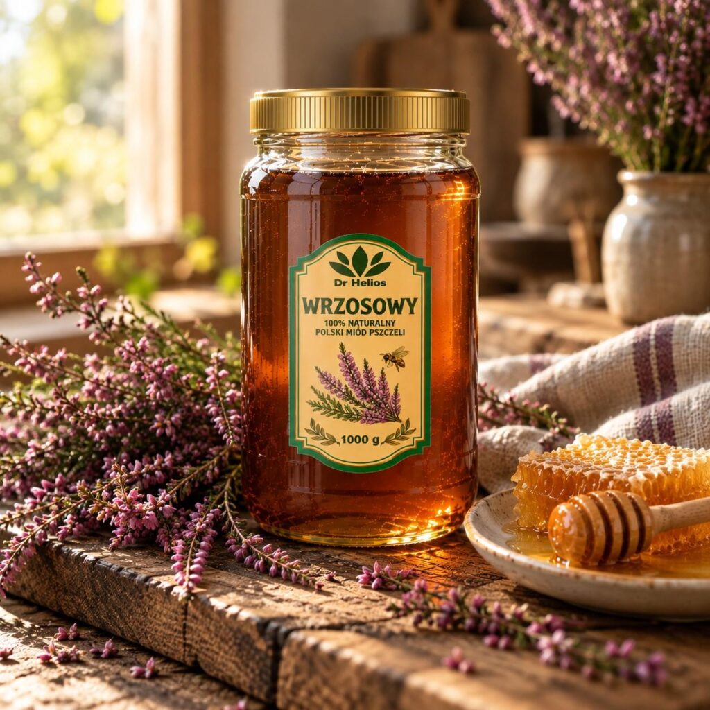 Polski eBazarek - Miód wrzosowy 1000g – Dr Helios Manufaktura - 1