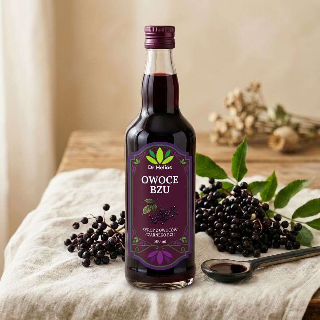Polski eBazarek - Syrop z owoców czarnego bzu 500ml – Dr Helios Manufaktura - 1